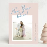 "Inscribed" - Holiday Cards in Cotton Candy by Pixel and Hank - Front