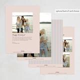 "Inscribed" - Holiday Cards in Cotton Candy by Pixel and Hank - Back of Card Options