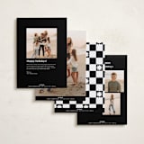 "Good vibes in 25" - Holiday Cards in Coal by Jackie Crawford - Back of Card Options