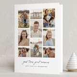 "Memory collage" - Holiday Cards in Zebra by Lea Delaveris - Folded Card