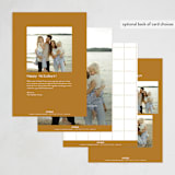 "Bare Minimum" - Holiday Cards in Golden Hour by Bramble Studio - Back of Card Options