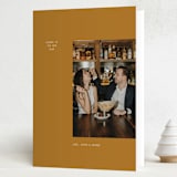 "Bare Minimum" - Holiday Cards in Golden Hour by Bramble Studio - Folded Card