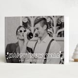 "Pizazz" - Holiday Cards in Starlight by Everett Paper Goods - Folded Card