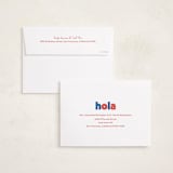 "adios" - Holiday Cards in Azure by Megan Davis - FREE Recipient Addressing