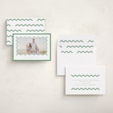 "Party Squiggle" - Holiday Cards in Spearmint by Blustery August - Assembled