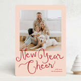 "Meringue" - Holiday Cards in Candied Grapefruit by Megan Davis - Front