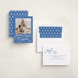 "Meringue" - Holiday Cards in Blueberry by Megan Davis - Assembled