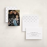 "Love & Cheer" - Holiday Cards in Snowflake by Snow and Ivy - Assembled