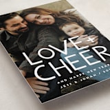 "Love & Cheer" - Holiday Cards in Snowflake by Snow and Ivy - Detail