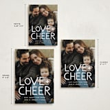 "Love & Cheer" - Holiday Cards in Snowflake by Snow and Ivy - Formats Available