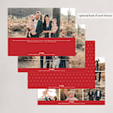 "Love and Cheers" - Holiday Cards in Poinsettia by Angellia Stefanie - Back of Card Options