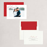 "Love and Cheers" - Holiday Cards in Poinsettia by Angellia Stefanie - Assembled