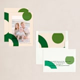 "Bright Shapes" - Holiday Cards in Evergreen by Iveta Angelova - Assembled