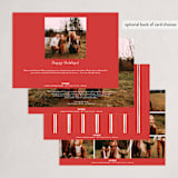 "Nebo" - Holiday Cards in Poinsettia by Wildfield Paper Co - Back of Card Options