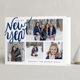 "Corner Script" - Holiday Cards in Water by Alethea and Ruth - Folded Card