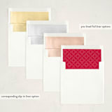 "Family Circle Holiday" - Holiday Ornament Cards in Snowball by Lori James - Envelope Liner Options