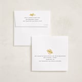 "First Ornament" - Holiday Ornament Cards in Ochre by Genna Blackburn - FREE Recipient Addressing
