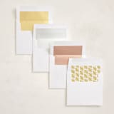 "First Ornament" - Holiday Ornament Cards in Ochre by Genna Blackburn - Envelope Liner Options