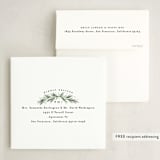 "Full Wreath" - Holiday Ornament Cards in Coal by Everett Paper Goods - FREE Recipient Addressing