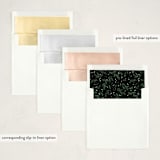 "Full Wreath" - Holiday Ornament Cards in Coal by Everett Paper Goods - Envelope Liner Options