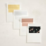 "Christmas Time is Here" - Holiday Ornament Cards in Winter Night by Design Lotus - Envelope Liner Options