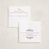 "Pine Wreath" - Holiday Ornament Cards in Snowfall by Alethea and Ruth - FREE Recipient Addressing