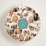 "Family Tree" - Holiday Ornament Cards in Mint by fatfatin - Front