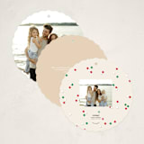 "Family Tree" - Holiday Ornament Cards in Merlot by fatfatin - Back of Card Options
