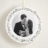 "Petite Botanicals" - Holiday Ornament Cards in Sugar Cookie by Susan Moyal - Front