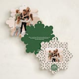 "Ornate" - Holiday Ornament Cards in Pine by Jennifer Lew - Back Designs