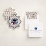 "Ornate" - Holiday Ornament Cards in Navy by Jennifer Lew - Assembled