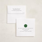 "Ornate" - Holiday Ornament Cards in Pine by Jennifer Lew - Envelope Addressing