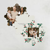 "Winter Wreath" - Holiday Ornament Cards in Wreath by Yuliya Evseeva - Back of Card Options