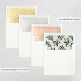 "Winter Wreath" - Holiday Ornament Cards in Wreath by Yuliya Evseeva - Envelope Liner Options