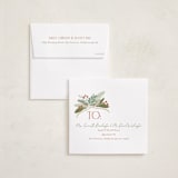 "Botanical Wreath" - Holiday Ornament Cards in Pine Needle by Erin German - FREE Recipient Addressing