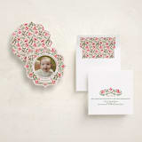 "A little more merry" - Holiday Ornament Cards in Cardinal by Paper Sun Studio - Fully Customized