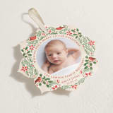 "A little more merry" - Holiday Ornament Cards in Robin by Paper Sun Studio - Detail