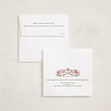 "A little more merry" - Holiday Ornament Cards in Cardinal by Paper Sun Studio - Envelope Addressing