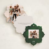 "gentle greenery" - Holiday Ornament Cards in Pudding by Anastasia Makarova - Back Designs