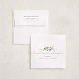 "gentle greenery" - Holiday Ornament Cards in Pudding by Anastasia Makarova - Envelope Addressing