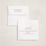 "gentle greenery" - Holiday Ornament Cards in Berry by Anastasia Makarova - FREE Recipient Addressing