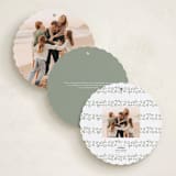 "Ornament Wreathe" - Holiday Ornament Cards in Holly Berry by Mansi Verma - Back of Card Options