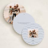 "First Christmas Wreath" - Holiday Ornament Cards in Frost by Susan Zinader - Back of Card Options