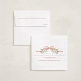 "First Christmas Wreath" - Holiday Ornament Cards in Cider by Susan Zinader - Envelope Addressing