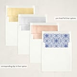 "Azulejo" - Holiday Ornament Cards in Cerulean by Jenna Holcomb - Envelope Liner Options