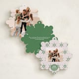 "Snowflake Story" - Holiday Ornament Cards in Pine Needle by Kampai Designs - Back Designs