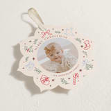 "Festive doodles" - Holiday Ornament Cards in Pudding by Cass Loh - Detail