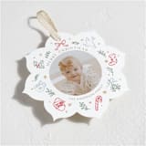 "Festive doodles" - Holiday Ornament Cards in Champagne by Cass Loh - Detail