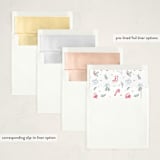 "Festive doodles" - Holiday Ornament Cards in Champagne by Cass Loh - Envelope Liner Options