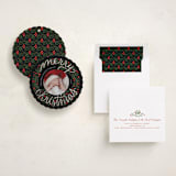 "Merry Round" - Holiday Ornament Cards in Holly by Jen Owens - Assembled